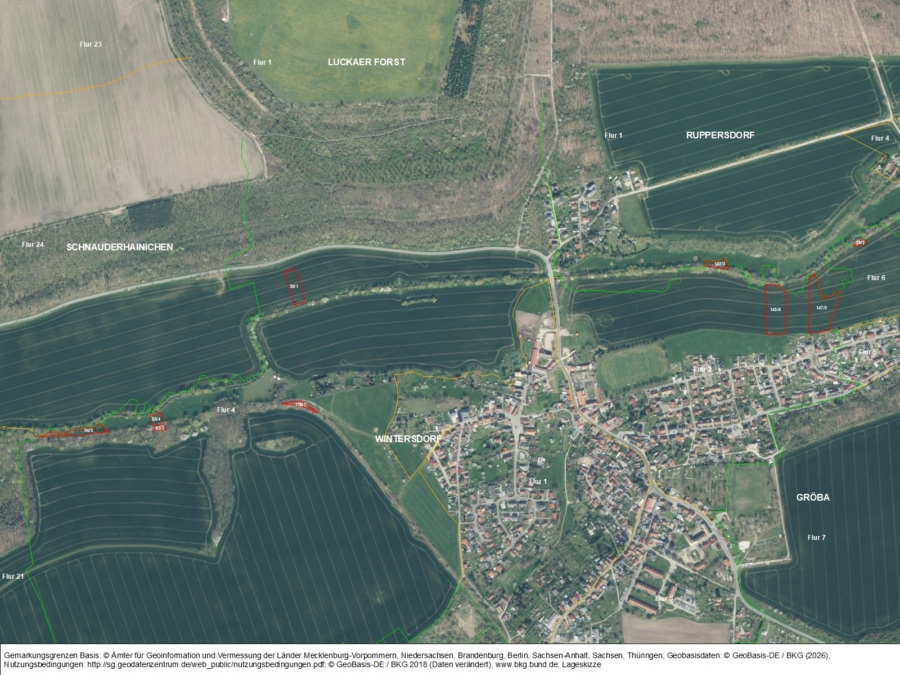 Acker und Grünland bei Wintersdorf - Titelbild
